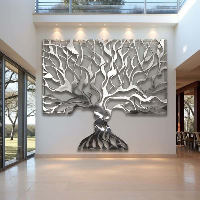 Abstract Metal Wall Sculpture