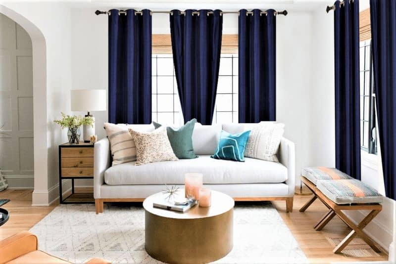 Navy Blue Curtains