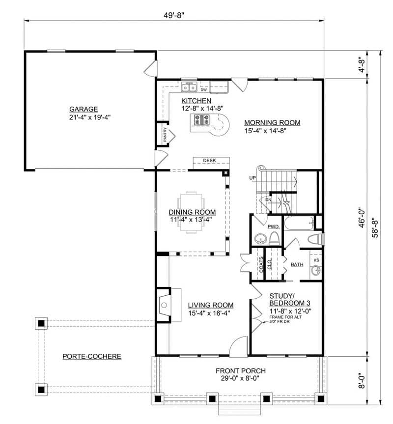 3-Bedroom Bungalow House Design