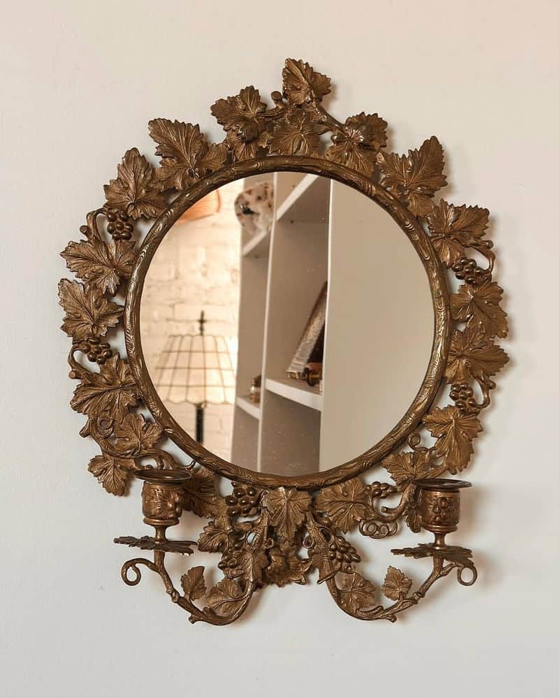 Antique Bronze Mirror