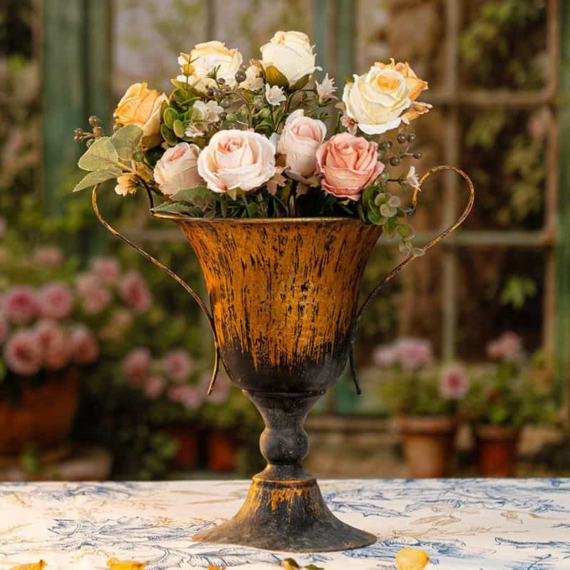 Antique Metal Planters