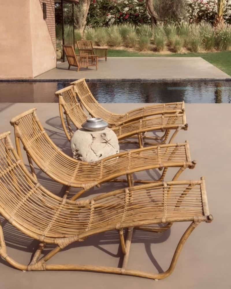 Bamboo Outdoor Lounge Chair