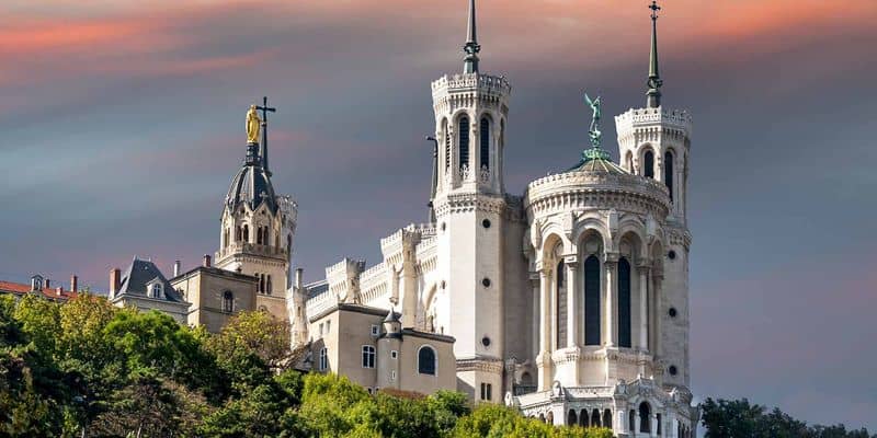 Basilica Notre-Dame de Fourvière, Lyon, France