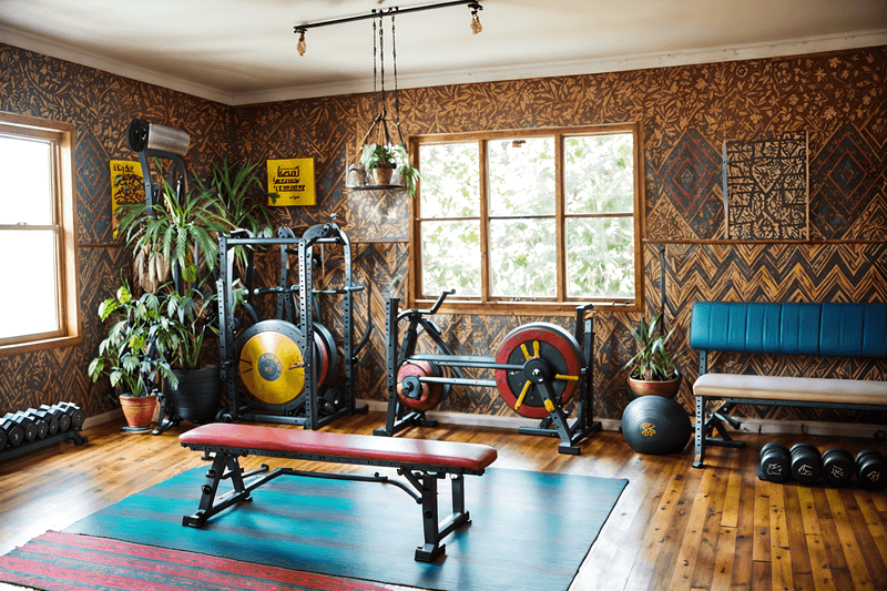 Home Gym and Yoga Studio