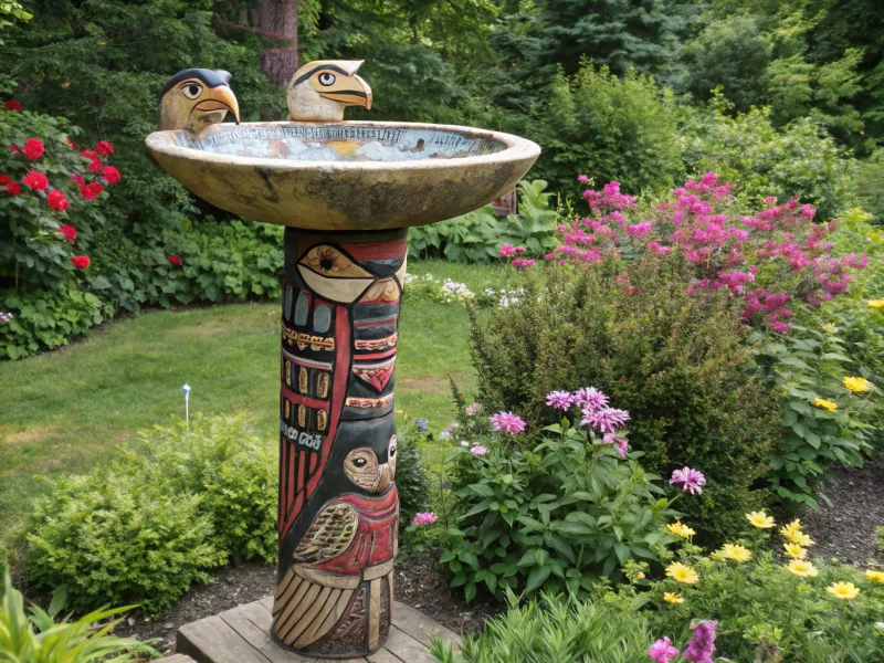 Bird Bath Totem