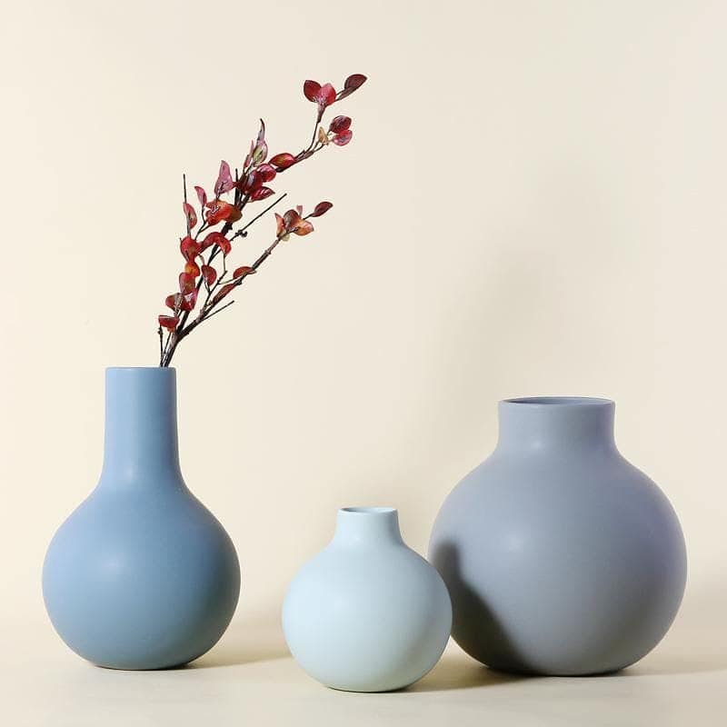 Sky Blue Vases