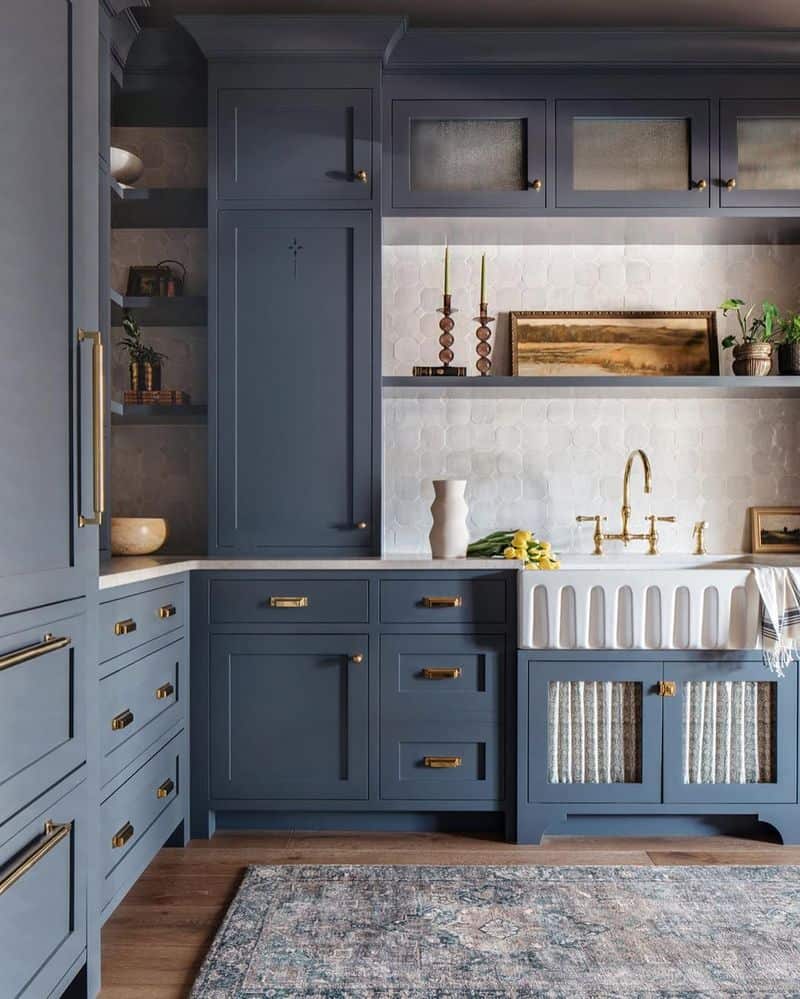 Blue with Open Shelving