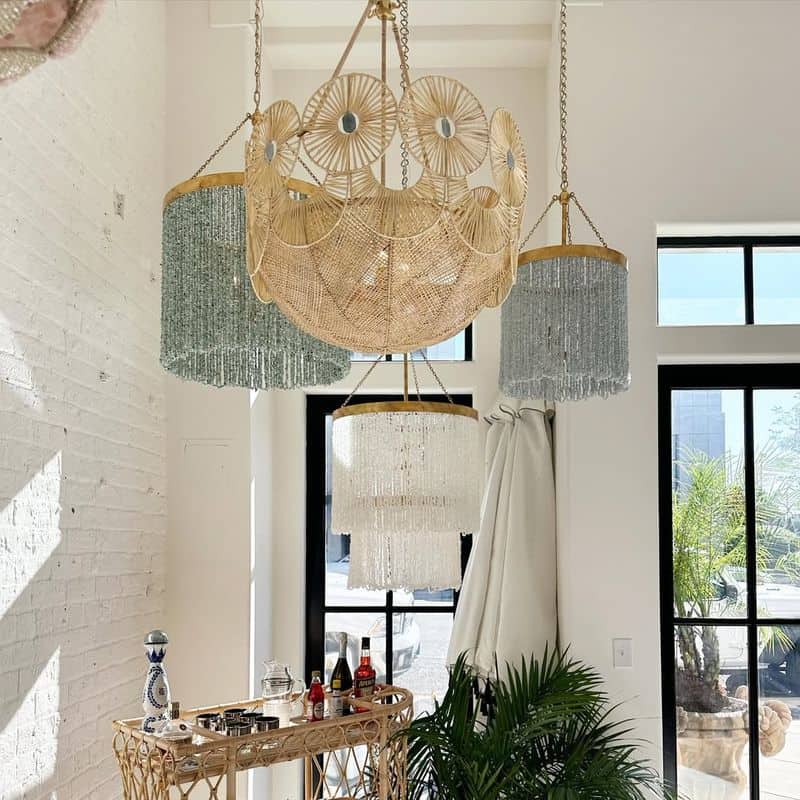 Bohemian Beaded Chandelier