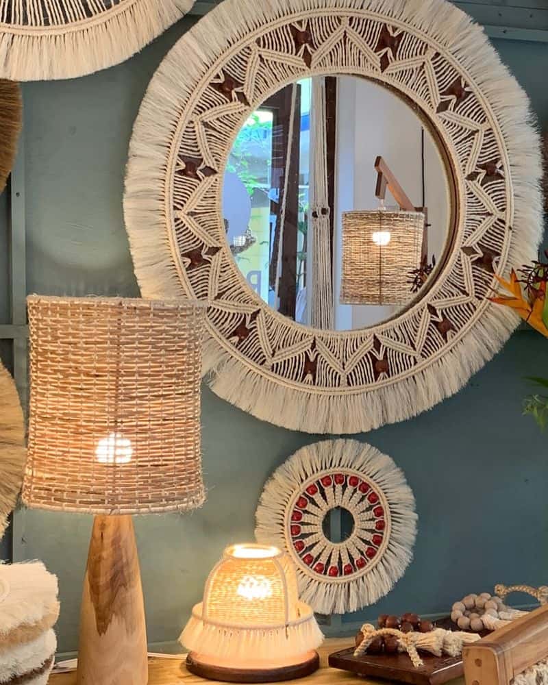 Bohemian Fringe Mirror