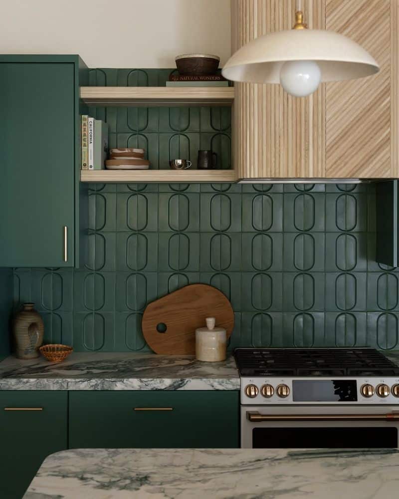 Bold and Textured Backsplashes