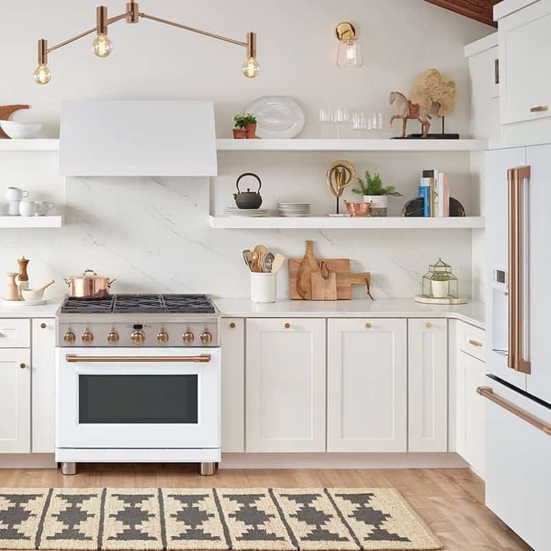 Brushed Copper and Gold Finishes