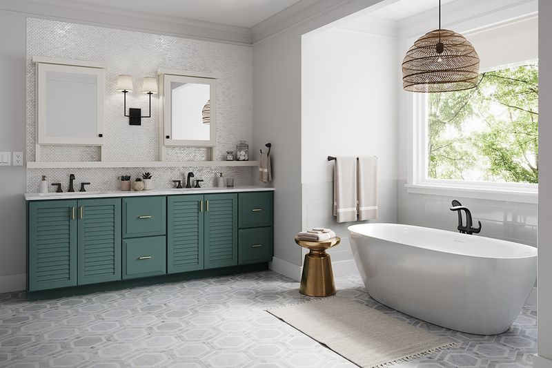 Teal Bathroom