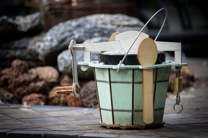 Hand-Cranked Ice Cream Maker