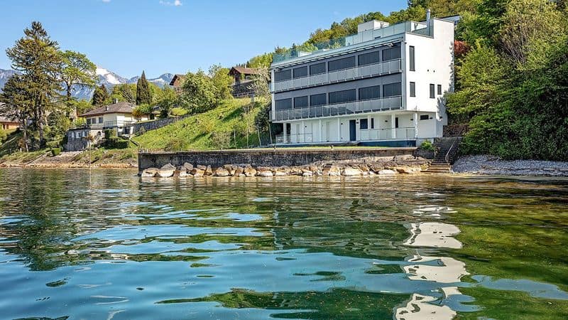 The Glass House on Lake Geneva, Switzerland