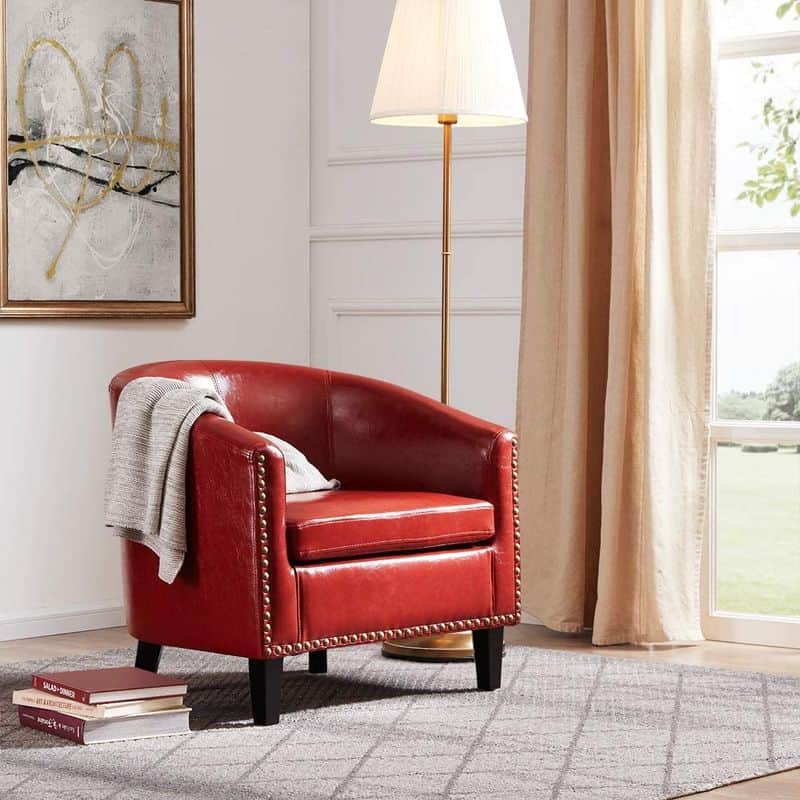 Cherry Red Accent Chairs