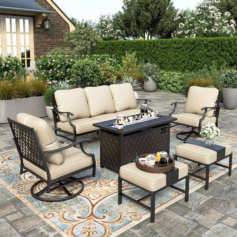 Hampton Bay Oak Cliff Rectangular Patio Dining Table