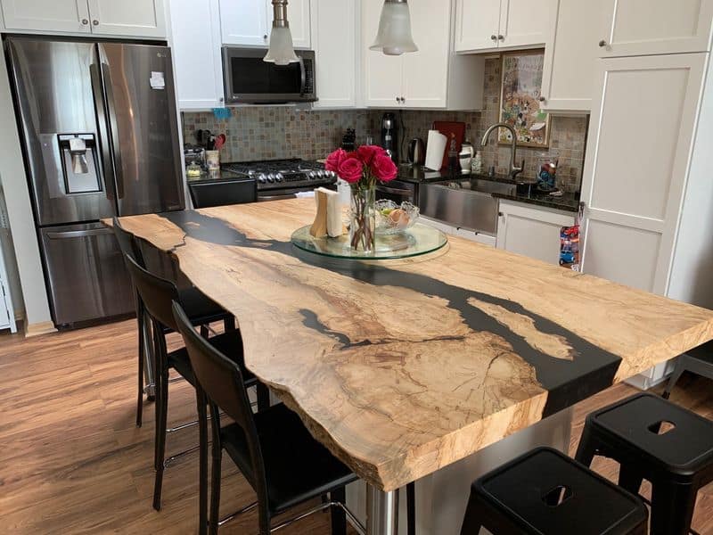 Live-edge Wood and Resin