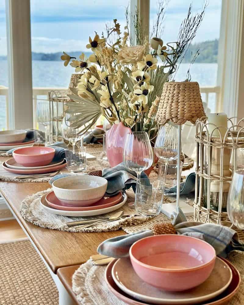 Coral-Inspired Dining Set