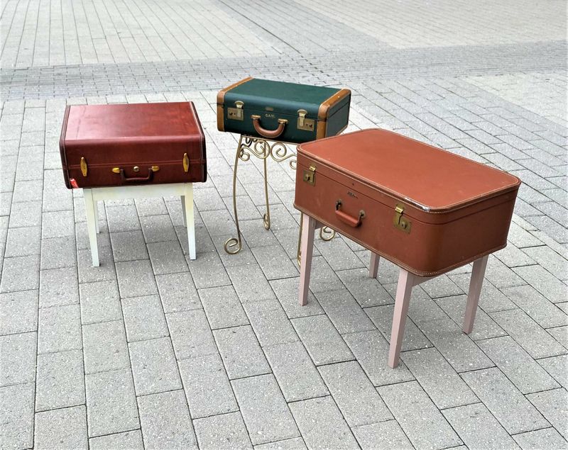 Suitcase Side Table