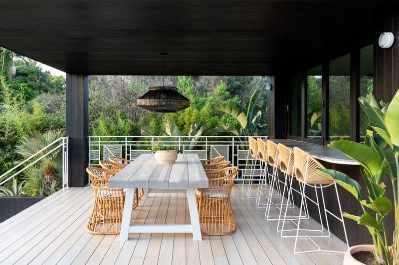 Deck with Glass Railings