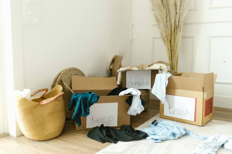 Declutter Living Spaces