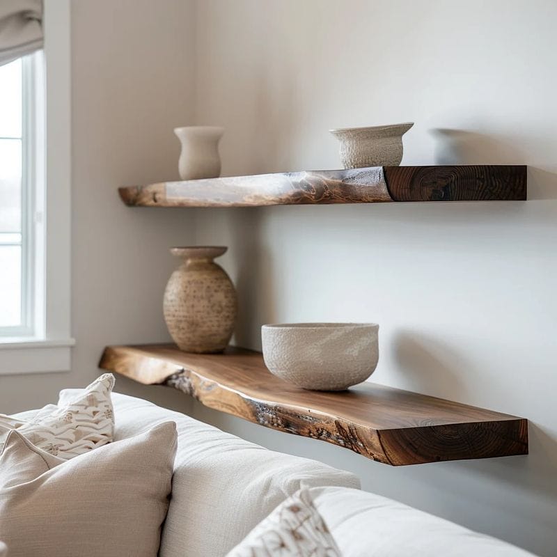 Reclaimed Wood Shelves