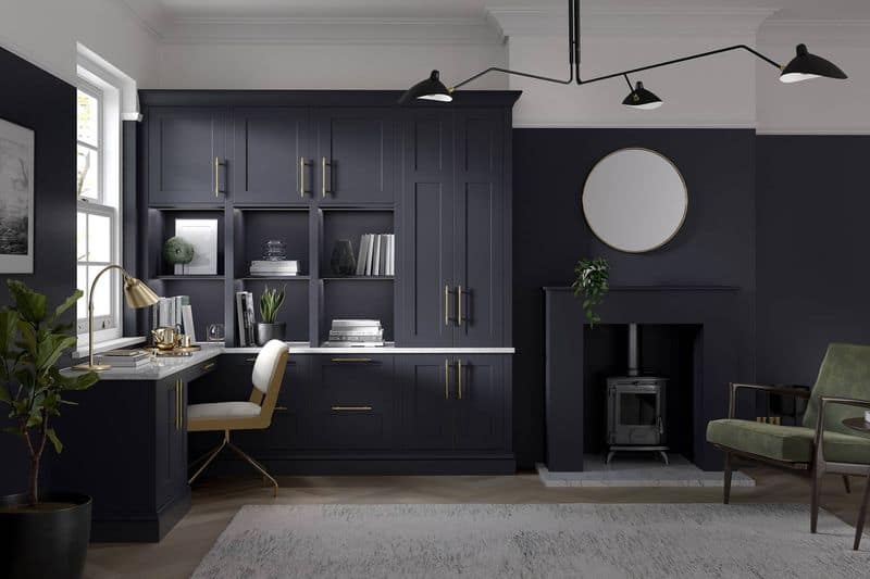 Charcoal Gray Office