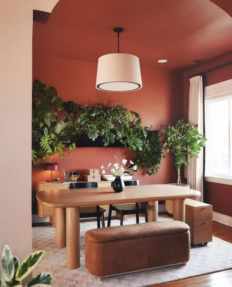 Earth-Toned Accent Walls