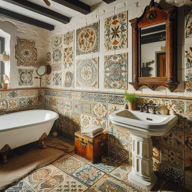 Eclectic Bathroom Oasis