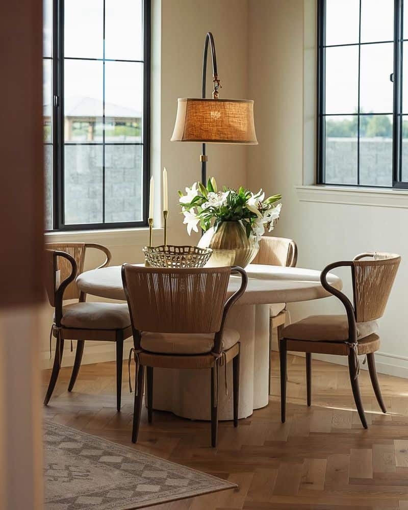 Elegant Dining Nook with Soft Ambiance