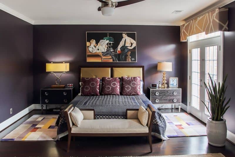 Deep Plum Bedroom