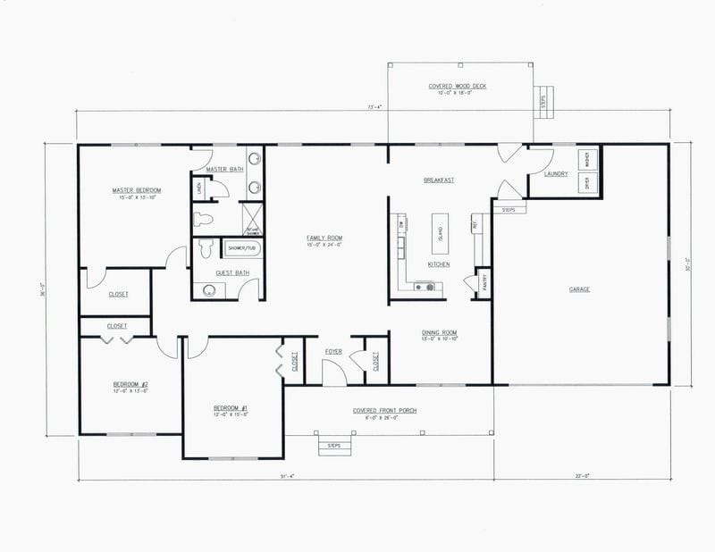 Simple 3-Bedroom House Design