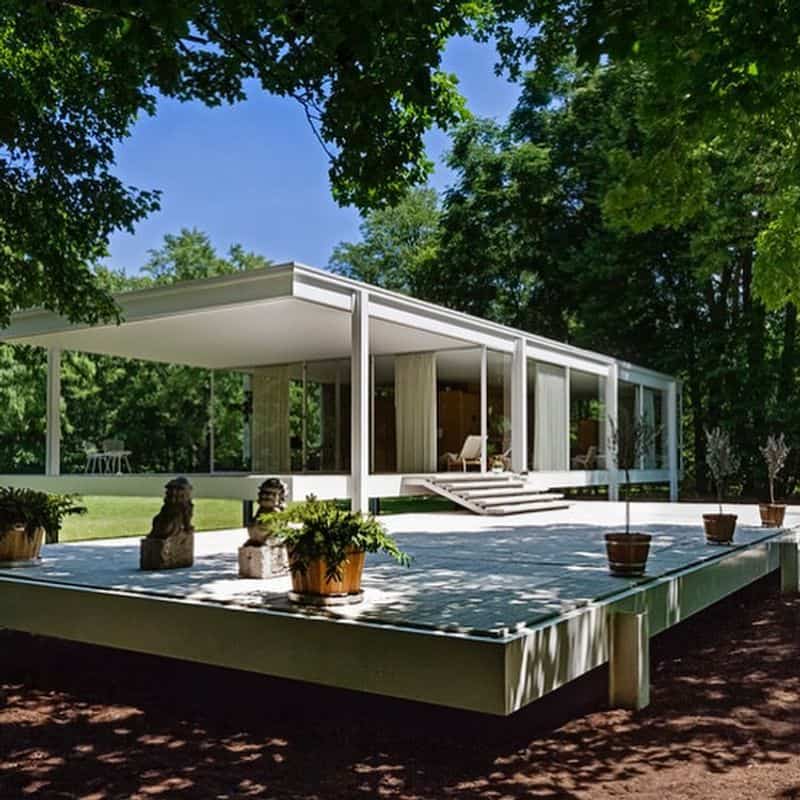 Farnsworth House, Plano, Illinois, USA