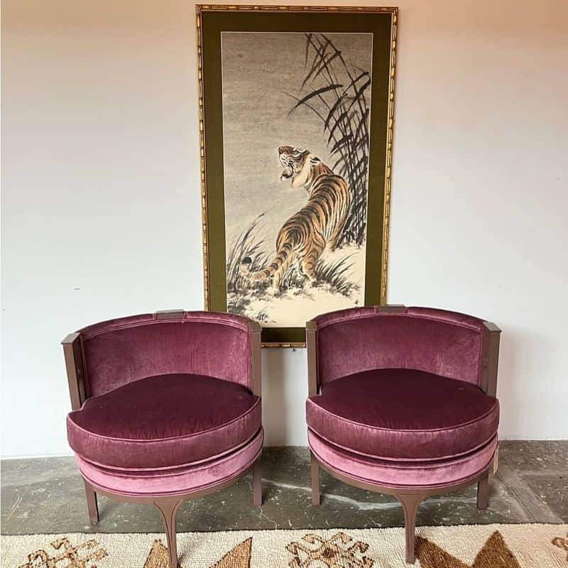 Velvet Upholstered Chairs