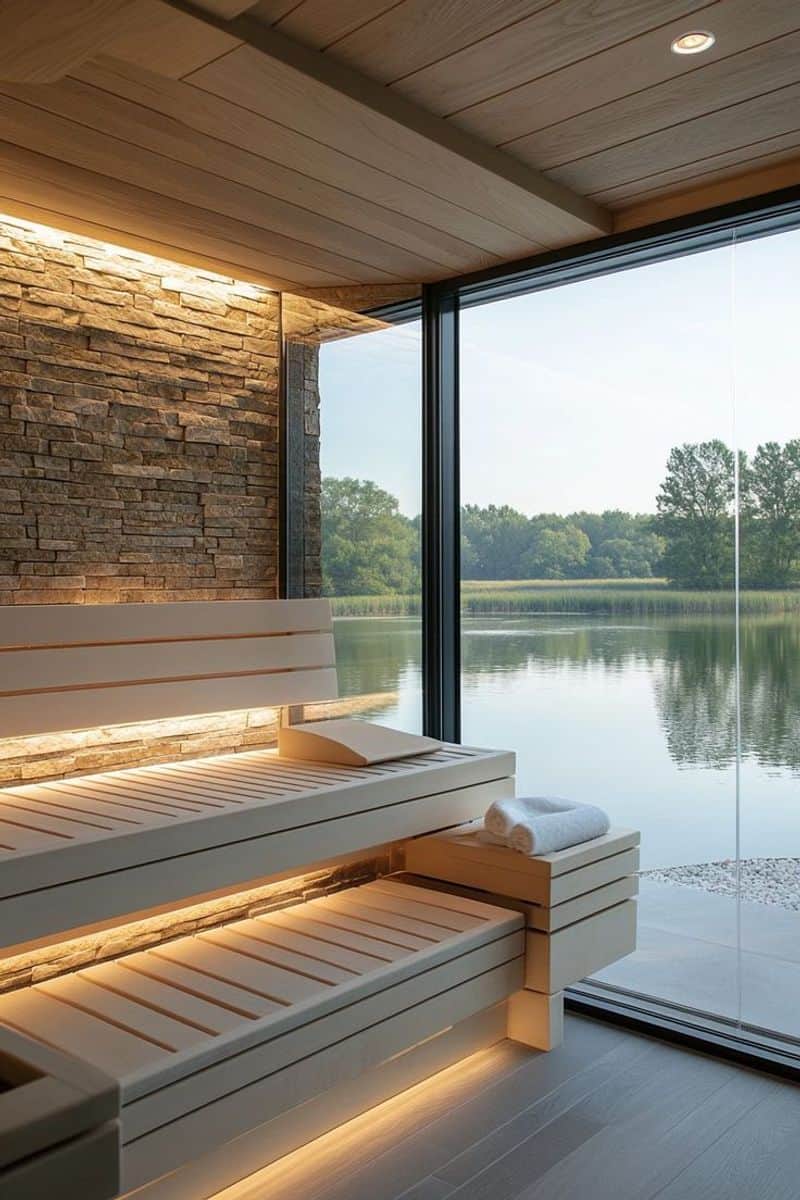 Flooring of the Sauna