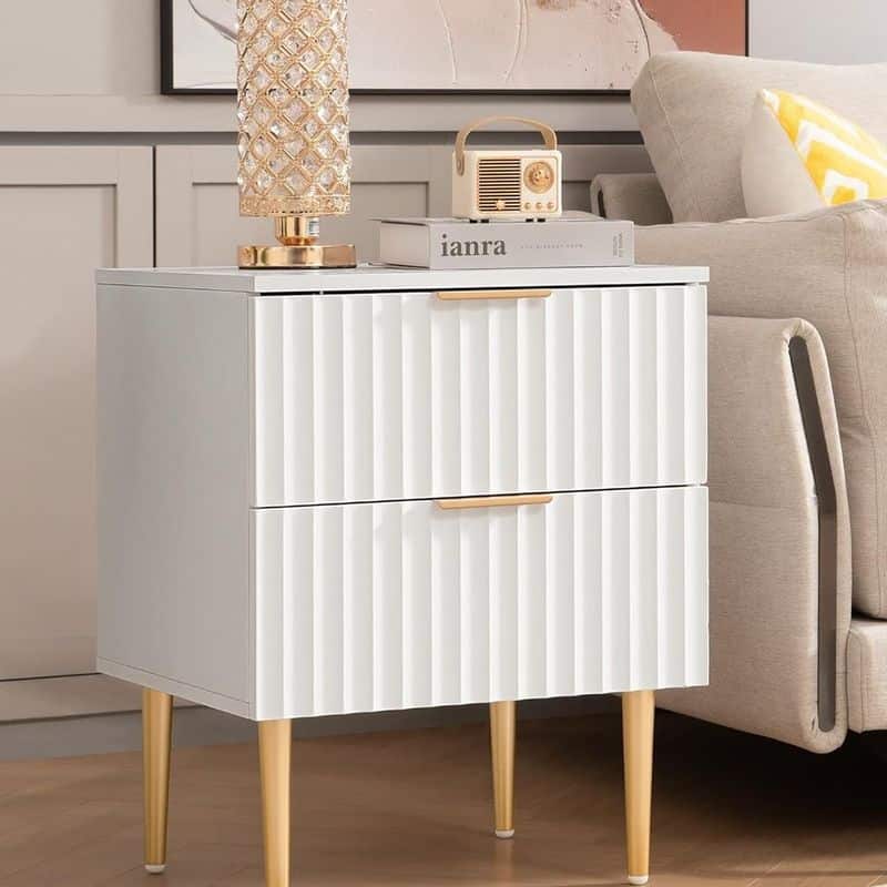 Fluted Nightstand