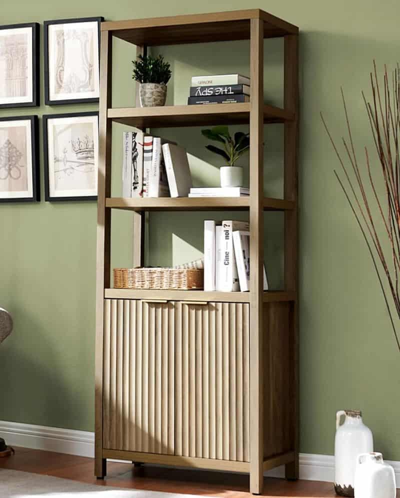 Fluted Bookshelf