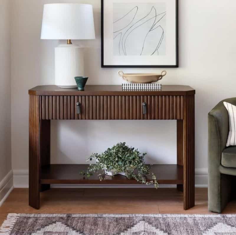 Fluted Console Table