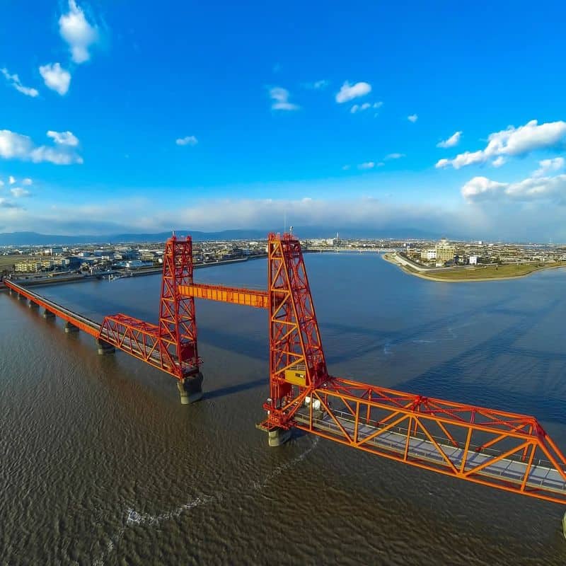 Chikugo River Lift Bridge, Japan