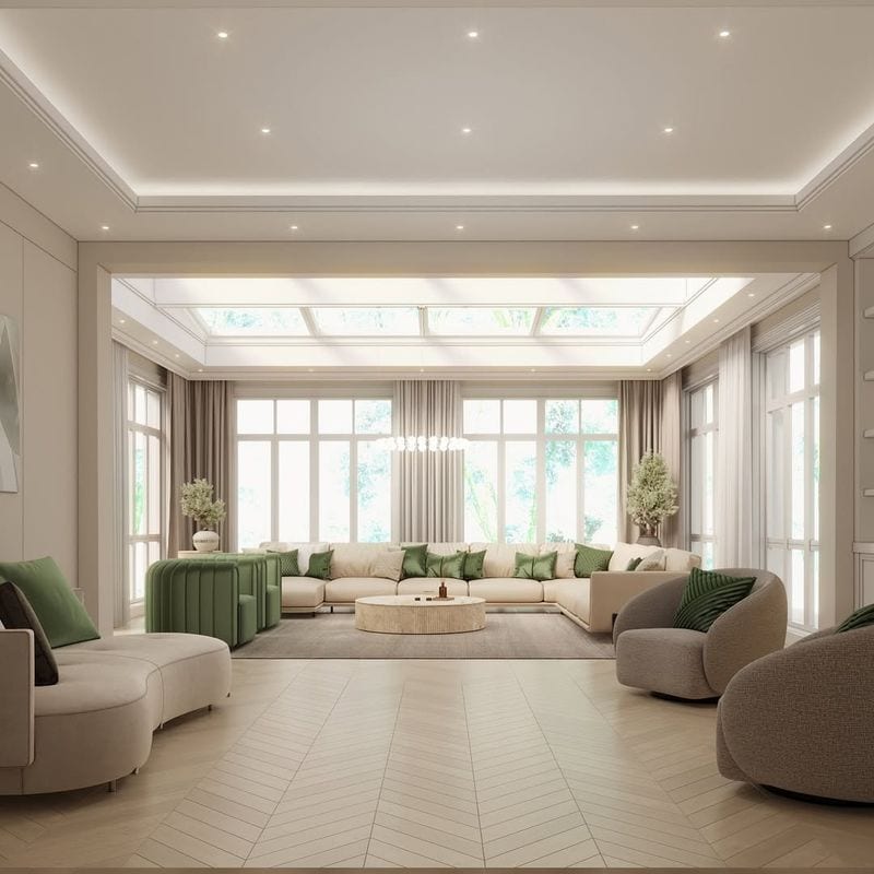 Frosted Glass Skylight