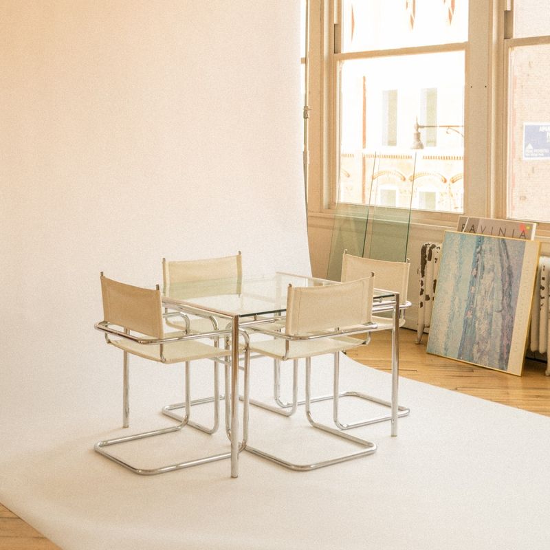 Glass and Chrome Furniture