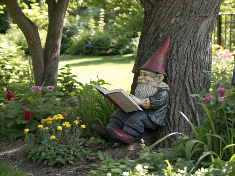Gnome Reading a Book