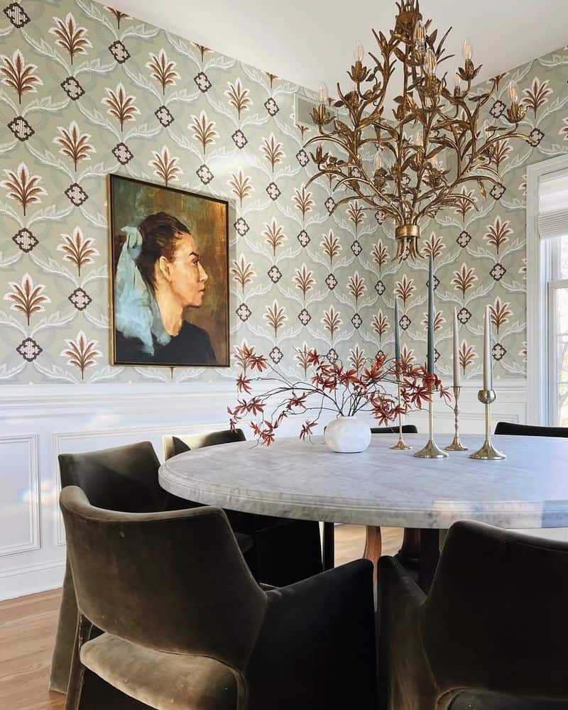 Gold Leaf Elegance Chandelier