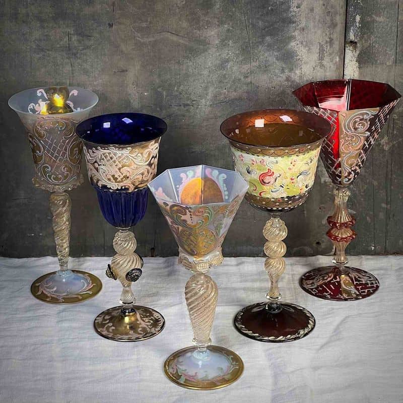 Venetian Glass Goblets