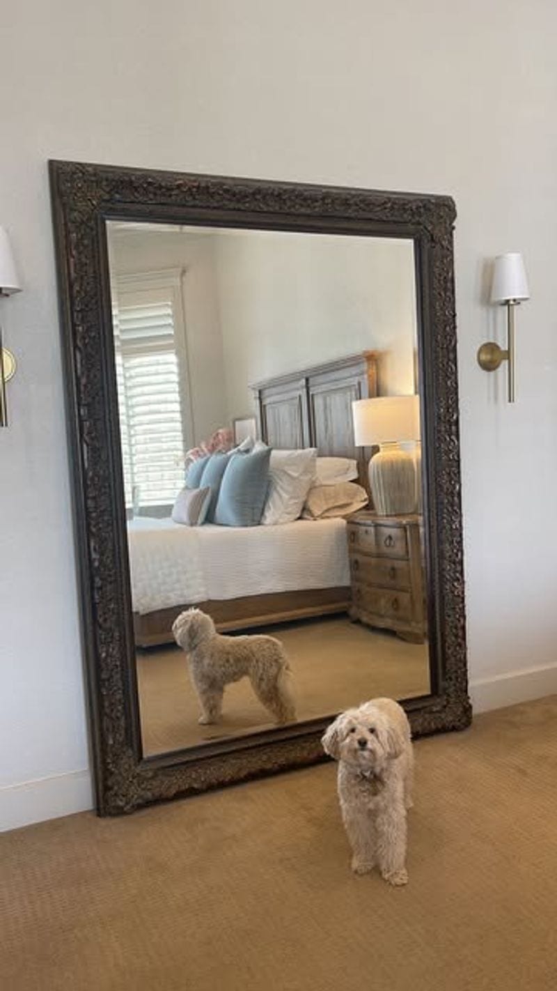 Hanging Mirrors Facing the Bed