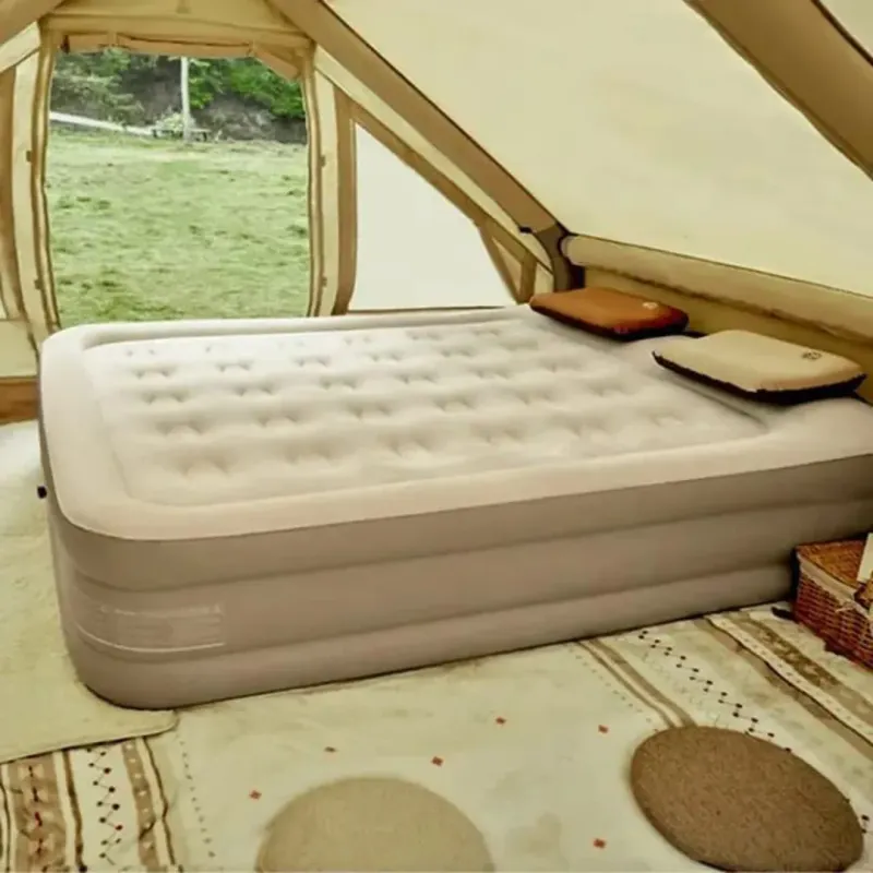 Inflatable Airbed with Built-in Pump