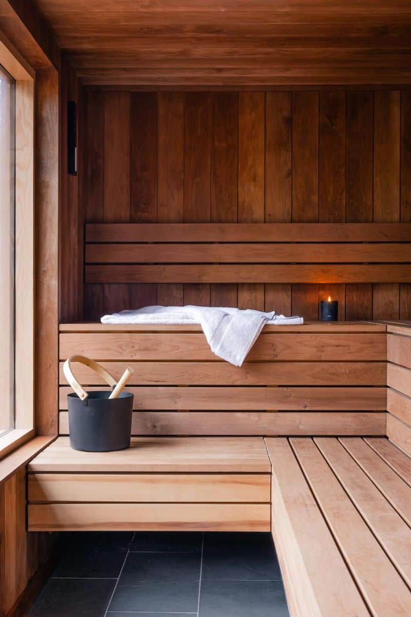 Interior Setup: Sauna Bench