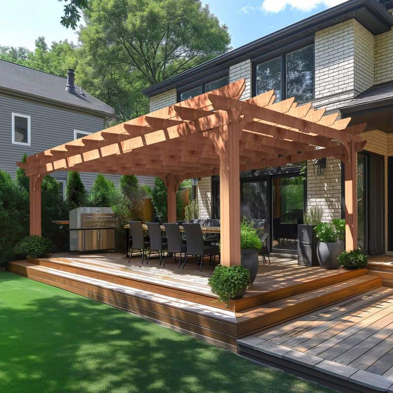 Backyard Discovery Cedar Pergola House