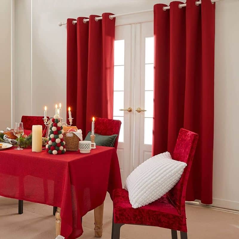 Rust Red Curtains