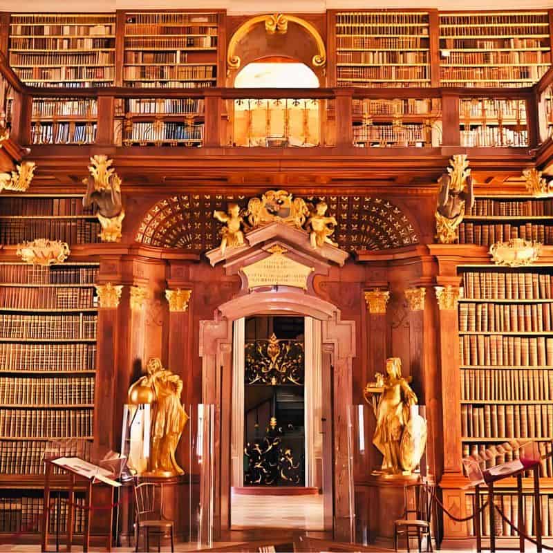 Melk Abbey Library, Melk, Austria